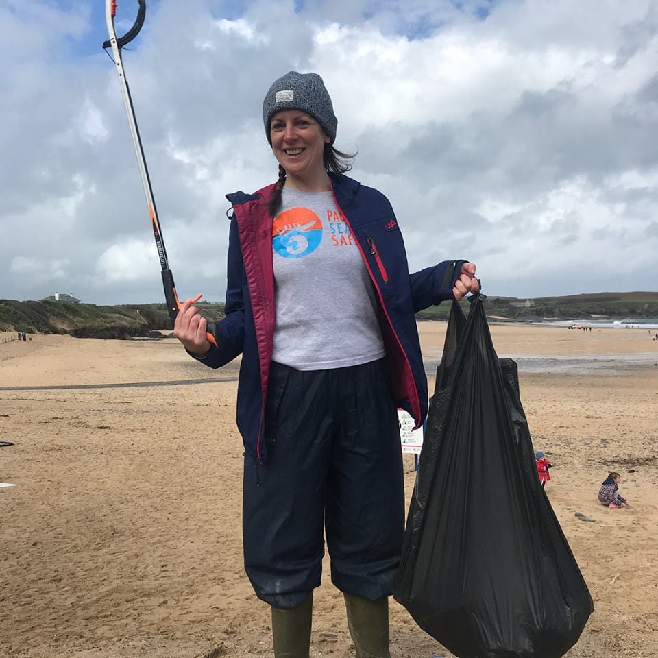 An organised Padstow Sea Life Safari beach clean this Spring.