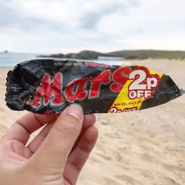 Very old mars bar wrapper