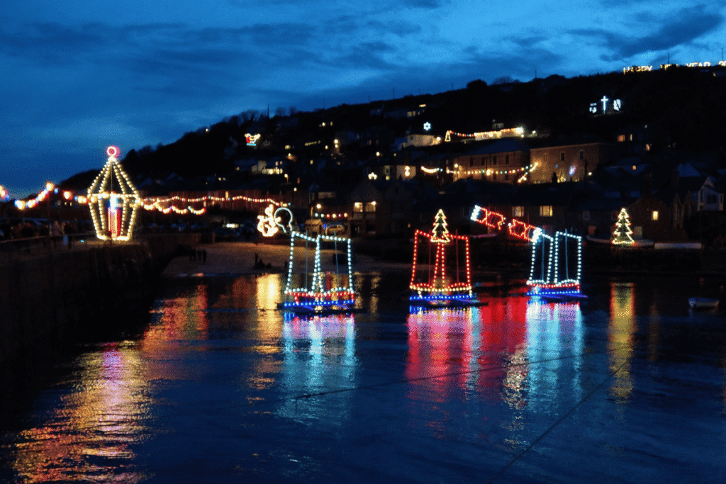 mousehole christmas lights christmas events cornwall