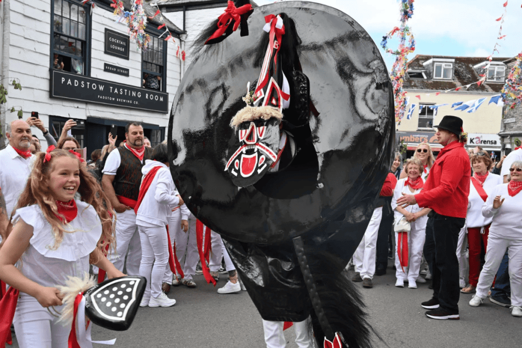 the Oss on Mayday in Padstow